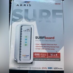 Arris Surf Board 3.0 Modem SB6190 New In Unsealed Box